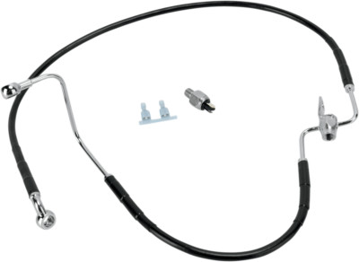 Drag Std Length Rear Stainless Steel Brake Line Kit Harley FXSTC FLSTFI 17412945
