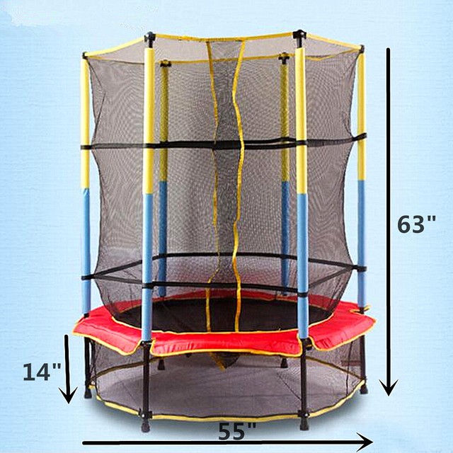 toddler trampoline with enclosure