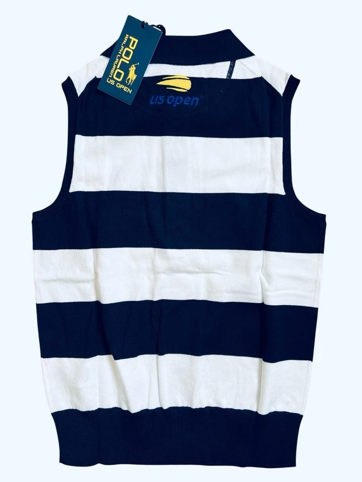 Polo Ralph Lauren EE. UU. Logo Abierto Polo Pullover a Rayas Para Mujer Talla XS Foto 2 de 4