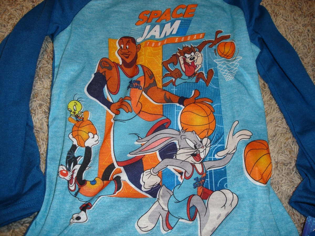 New Space Jam Legacy boys 4/5 XS shirt/pant pajamas pjs 2 pc set