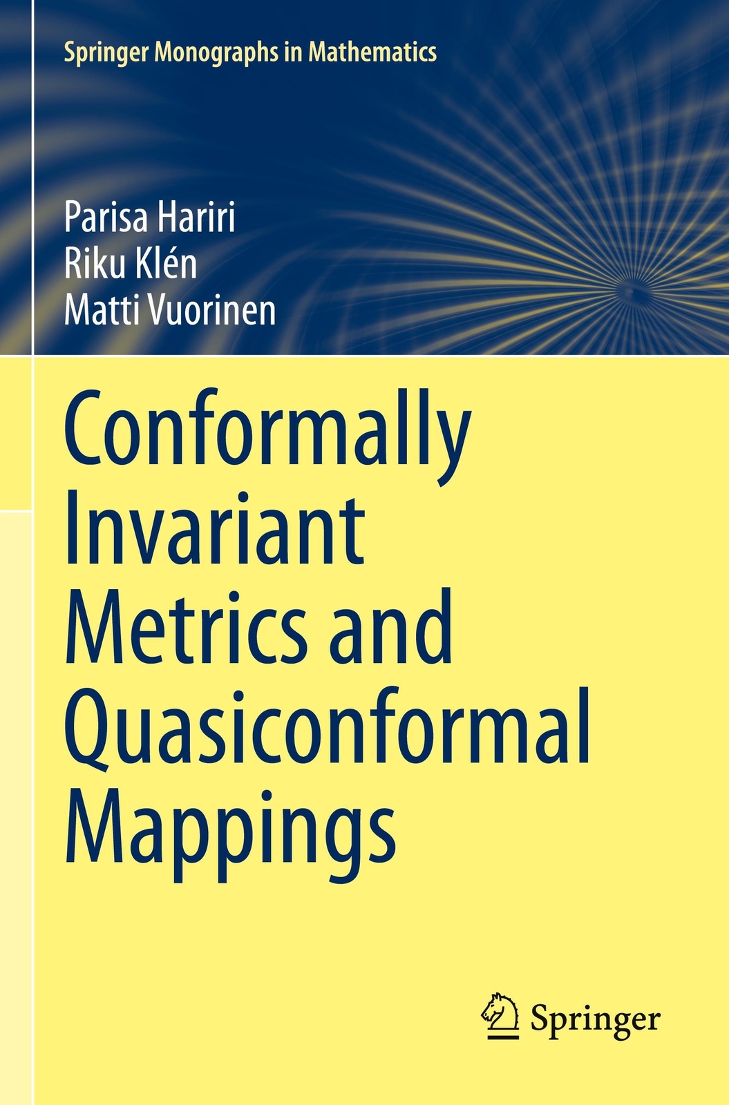 Thumbnail - Conformally Invariant Metrics And Quasiconformal Mappings Parisa
