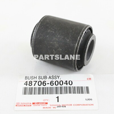 48706-60040 Toyota OEM Genuine BUSH SUB-ASSY, REAR LATERAL CONTROL