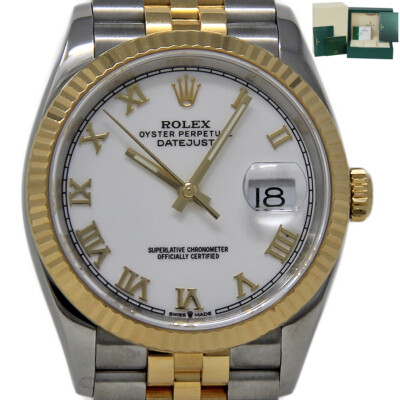 Rolex NEW Datejust 36mm 126233 Steel Gold ROMAN DIAL *ROLEX CARD 2021* #1757-1.1