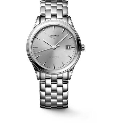Longines Men's Watch Flagship Automatic Silver Tone Dial Bracelet L49744726