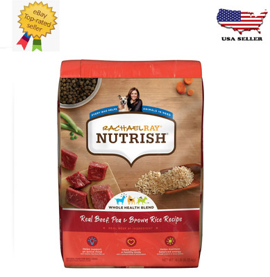 Rachael Ray Nutrish Real Beef, Pea & Brown Rice Recipe Dry Dog Food, 14 lb. Bag