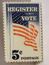 SCOTT # 1249 REGISTER AND VOTE 5 CENT STAMP - MNH