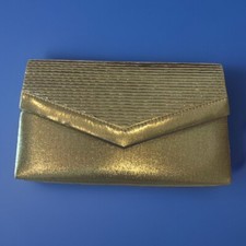 Purse Evening Clutch Convertible Shoulder Bag Gold Andre Cellini EUC Handbag