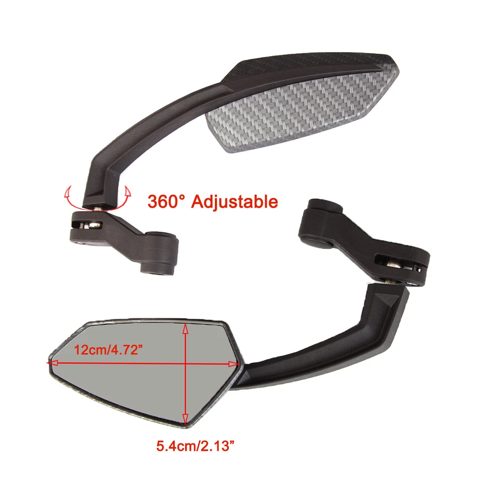 Espejos retrovisores de carbono para motocicleta Honda MSX125 Grom PCX125 CB 125F 750 Foto 3 de 4