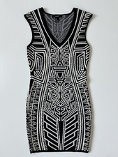Forever 21 Bodycon Dress Black & White Sexy Medium Gorgeous