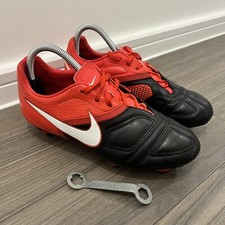 Nike CTR360 Libretto SG Football Boots Uk 5 Black/White/Red RARE! 2009