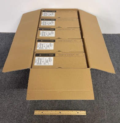 Lot of 5 Polycom CX600 Desktop Phone 2200-15987-025 - Open Box -
