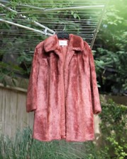 Frame Faux Fur Size Small Coat Cinnamon