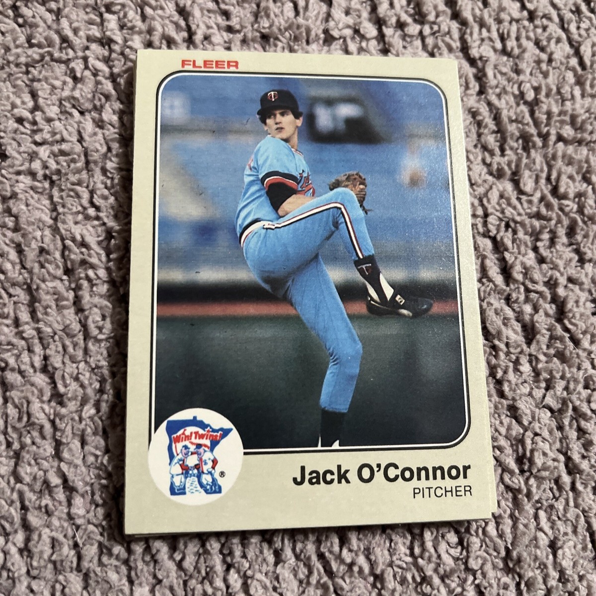 1983 Fleer Minnesota Twins Baseball Card #621 Jack O'Connor | eBay