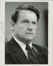 1985 Press Photo FBI Director William Webster at House Judiciary Committee.