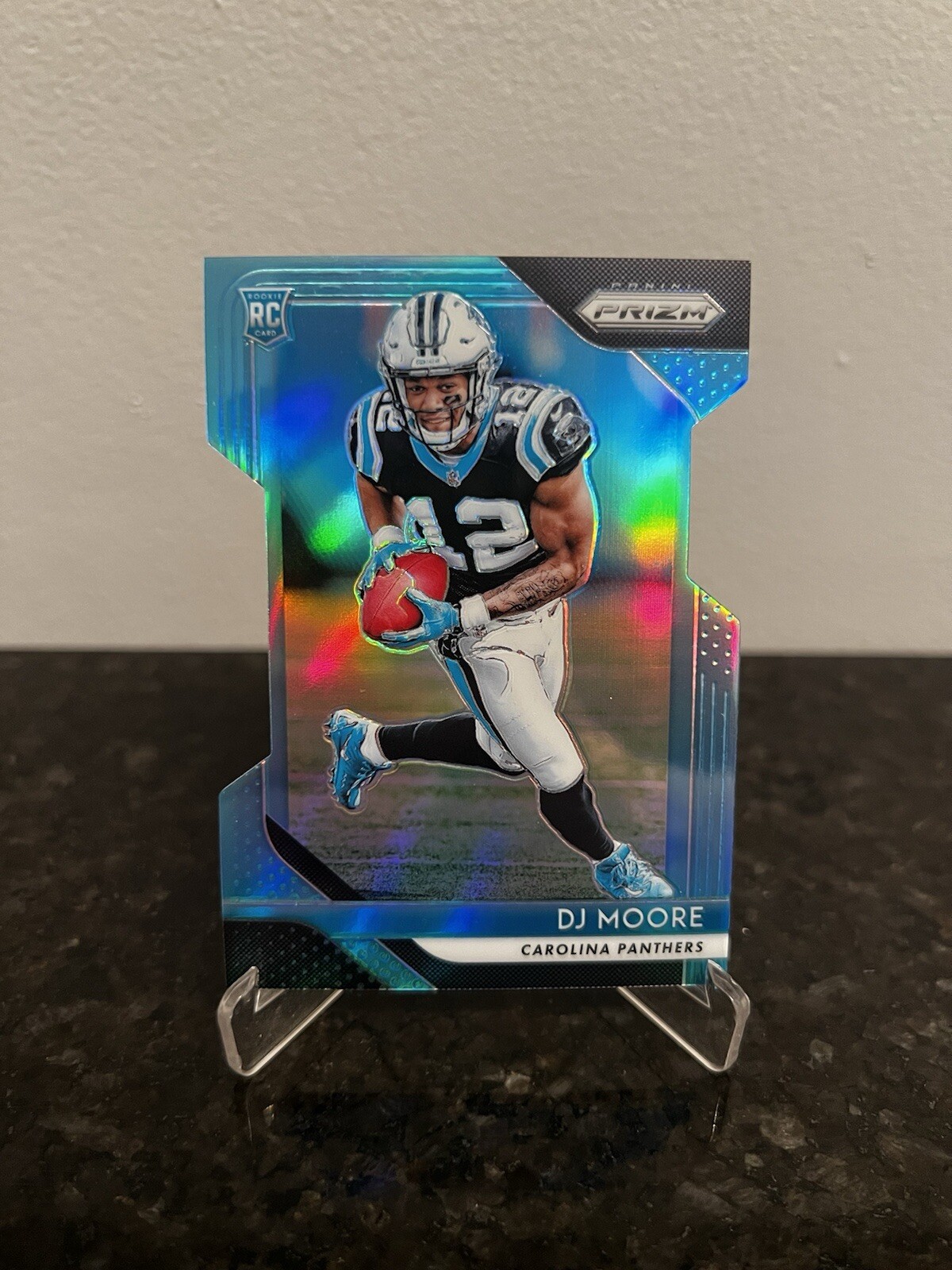 2018 Panini Prizm DJ Moore Prizm Light Blue RC #173/199 #207 Panthers