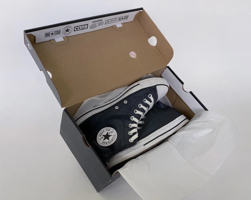 CONVERSE NEGRO TERCIOPELO ALTO CHUCK TAYLOR ALL STAR Zapatillas Mujer Talla 10 Foto 2 de 4