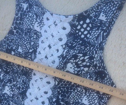 Lilly Pulitzer Sheath Dress Wm Sz 6 Blue Upstream Fish All over Coastal Print - Picture 10 of 13