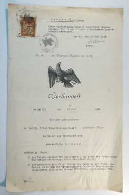 Kaufvertrag Chemische Fabrik Calbe Geschäftsanteil Abtretung 1933  B-4142