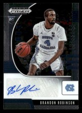 Brandon Robinson 2020 Prizm Draft Picks Rookie Auto  Card #PA-BR North Carolina