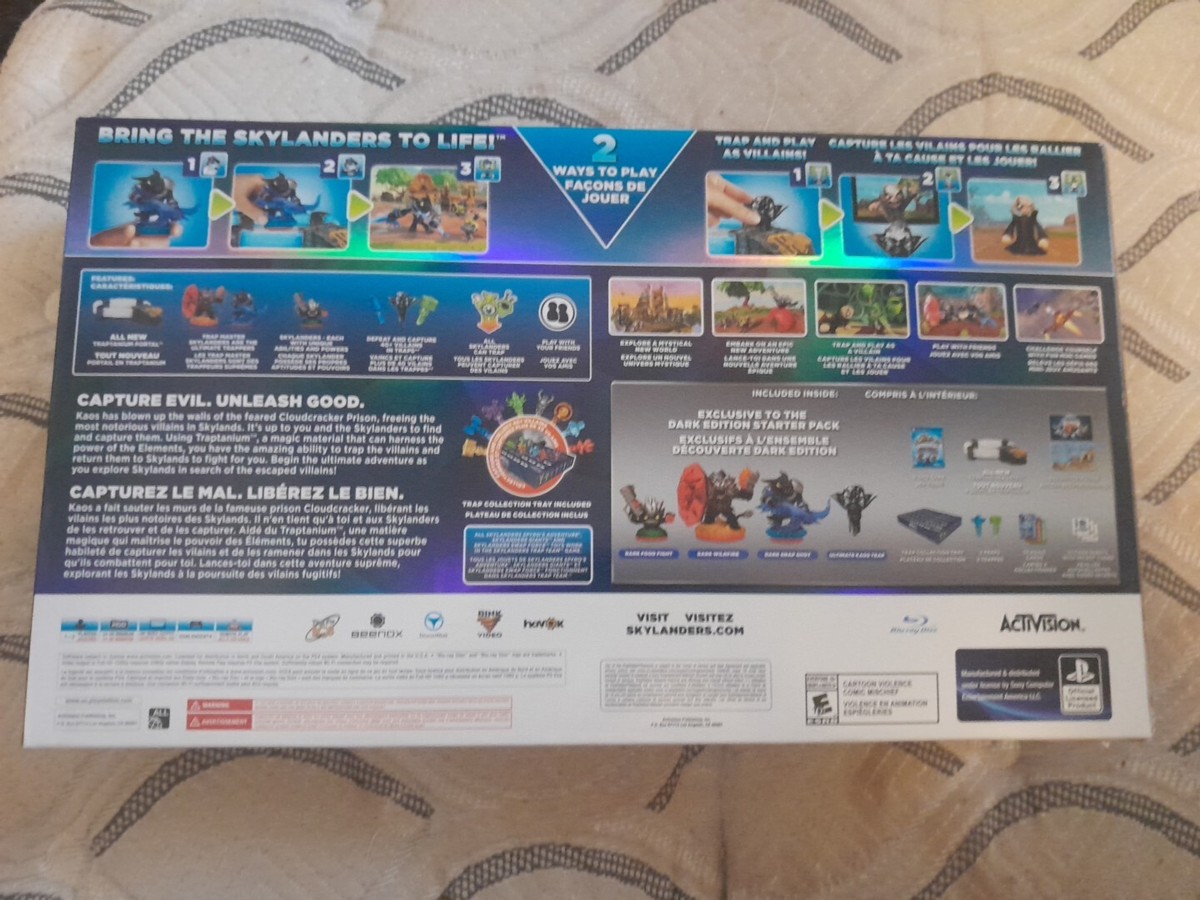 Skylanders Trap Team Dark Edition Starter Pack Playstation 4 Ps4