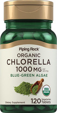 Chlorella  1000Mg  120 Tablets  Blue-Green Algae  Broken Cell Wall Organic 