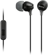 Sony MDREX14AP In-Ear Earbud Headphones with Mic Black 