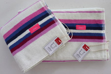 JOULES POTTING SHED STRIPE COTTON BATHROOM SET - BATH TOWEL / HAND TOWEL