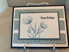 Stampin Up Card Kit Set Of 4 "Happy Birthday" cards 21b