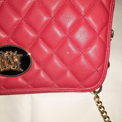 Red Quilted Love Moschino Bag - Picture 5 of 11