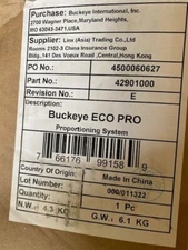 Buckeye 42901000 Eco Proportioning Chemical Dispenser (NEW)
