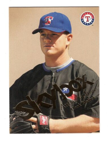 2004 Fleer Skybox Autographics Hank Blalock #20 Texas Rangers Baseball Card - Afbeelding 1 van 2
