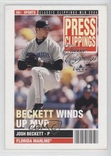 2004 Fleer Classic Clippings Press Josh Beckett #1PC 0l2