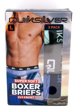 Quicksilver Men s Super Soft Boxer Briefs Fly...