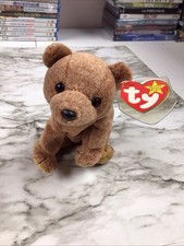 1999, Retired, "Pecan", the Brown Bear, Ty Beanie Baby, Plush, New, W/Tags