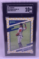 2021 Donruss Baseball - Ronald Acuna Jr SGC 10 Mask Emoji SP 05/19 #192 Braves