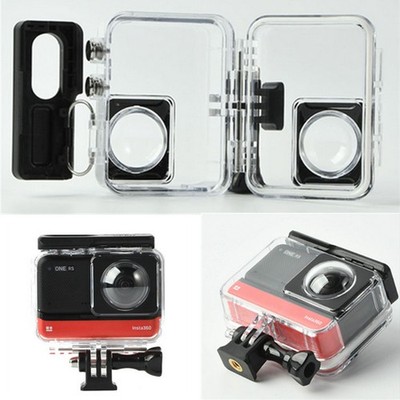 Panorama Camera Waterproof Case Dual Lens Transparent Shell for insta360 one RS