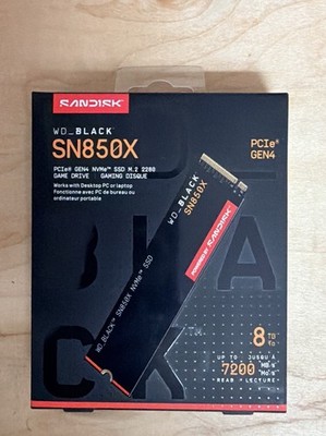 WD BLACK 8TB SN850X NVMe Gaming SSD Solid StateDrive With Heatsink