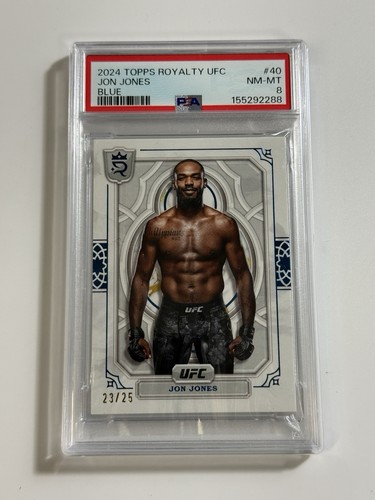 Topps 2024 Royalty UFC Jon Jones Blue /25 PSA 8 #40
