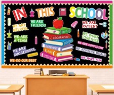 Motivational Bulletin Board Decoration Set Classroom Affirmation Station Bulleti