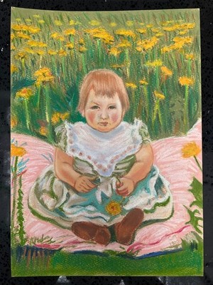 Cuno Amiet (Handmade) Drawing on antique paper Signed and stamped 8 x 11 inches