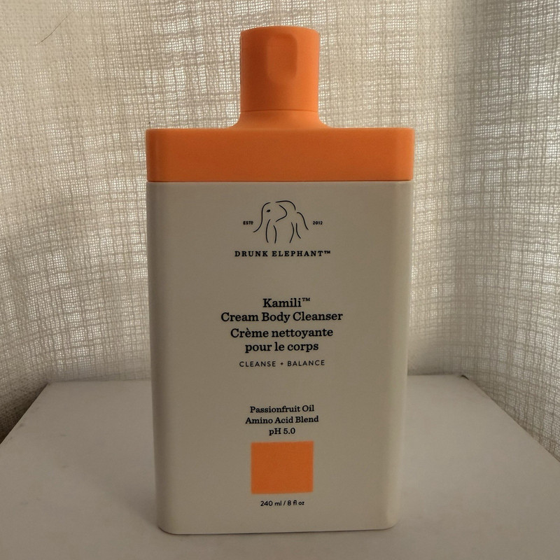 Drunk Elephant Kamili Body Cleanser pH Balanced Unscented Cream 8 fl oz