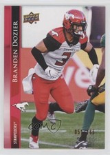 2021 Upper Deck CFL Red 51/165 Branden Dozier #102 0v05