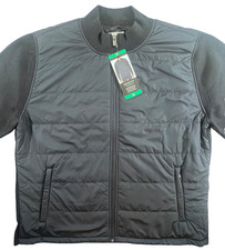 NWT Infinity Linearflex Mens XL Hybrid Quilted Sweater Jacket Navy Blue