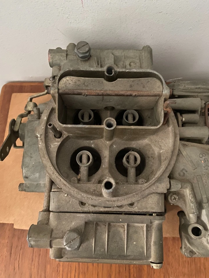 Carburador de 4 barriles Holley 650 cfm doble bomba LISTA-4773-2 obturador manual Foto 4 de 4