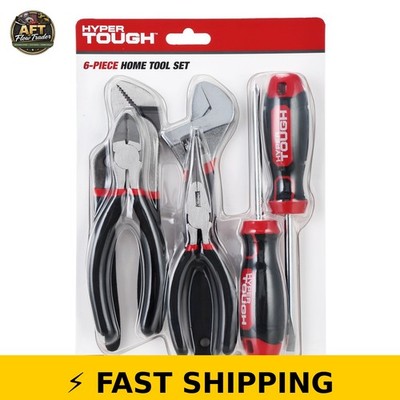 Hyper Tough 6 Piece Easy Care Tool Set 10.5'' x 7.5'' x 1.25''