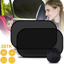 2x Sonnenschutz Auto Sonnenblende Universal Seitenscheiben Kinder UV Schutz KFZ