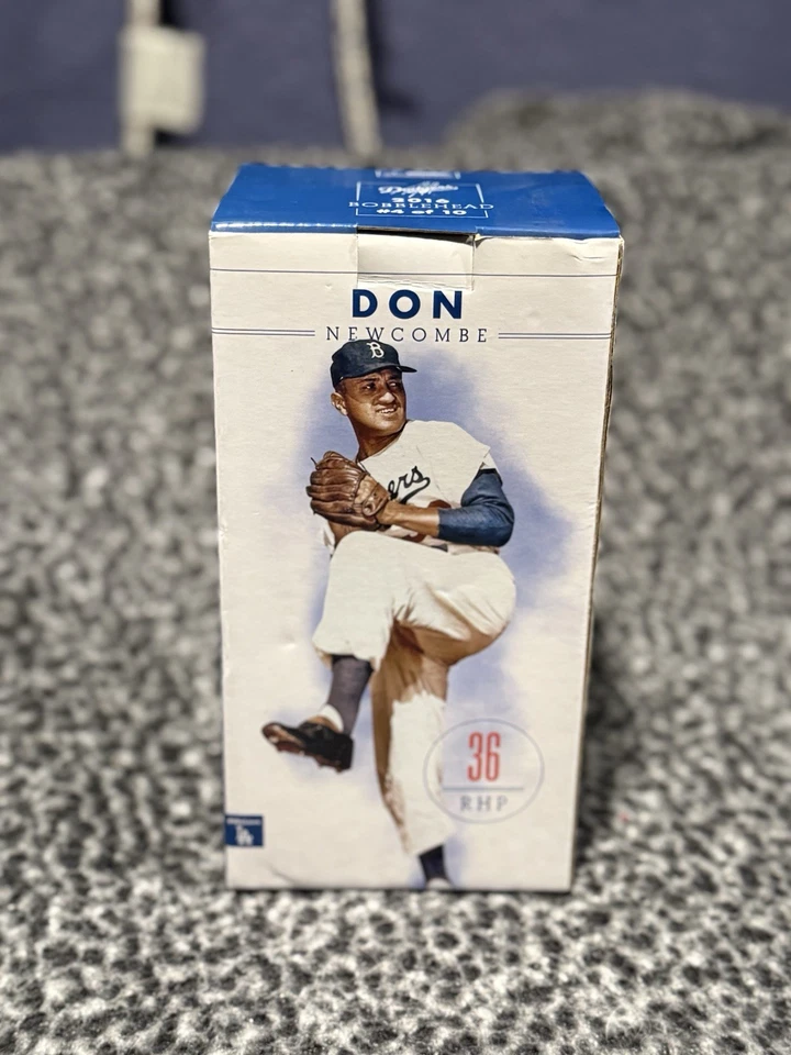 DON NEWCOMBE Bobblehead 2016 Brooklyn Dodgers #36 MLB LA Dodgers NEW - Image 3 of 4