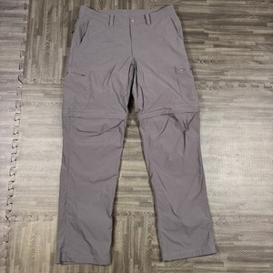 Pantalon Convertible LL Bean Homme – Beige, Taille M, Zip Off, Nylon (occasion)