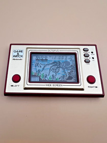 Vintage 1981 Nintendo Game & Watch Octopus OC-22 Wide Screen CIB Grade A MIJ