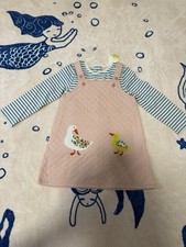 NWT baby Boden Mini Boden Girls Dress Set Dress And T Shirt Size 18-24M
